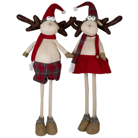 Elch mit Teleskopbeine 70-110cm(100-140cm), 2 Designs, VE-4