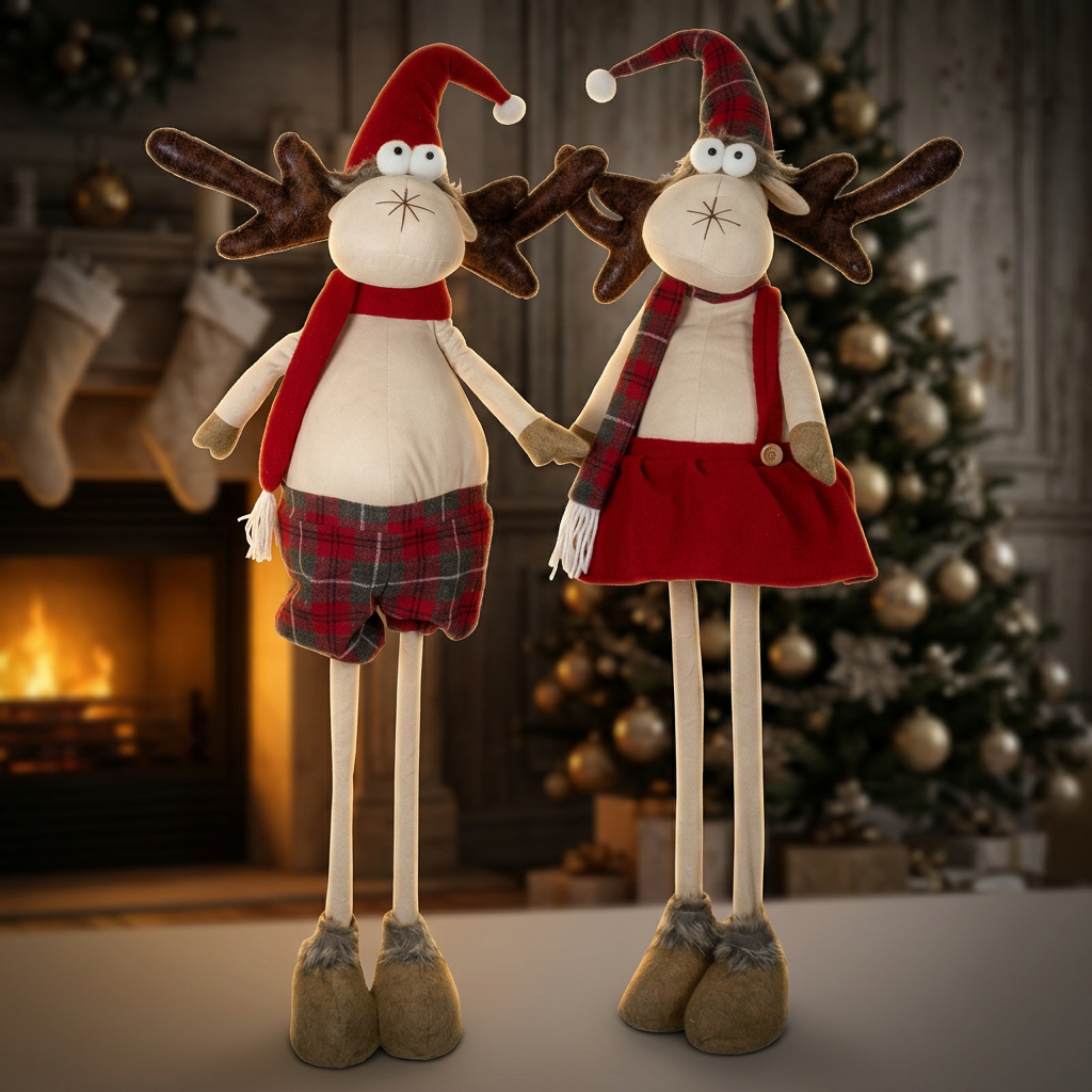 Moose with Telescopic Legs 50-90cm(80-120cm), 2 Designs, PU-8