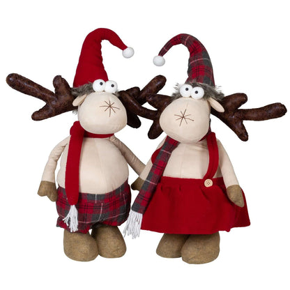 Elch mit Teleskopbeine 70-110cm(100-140cm), 2 Designs, VE-4