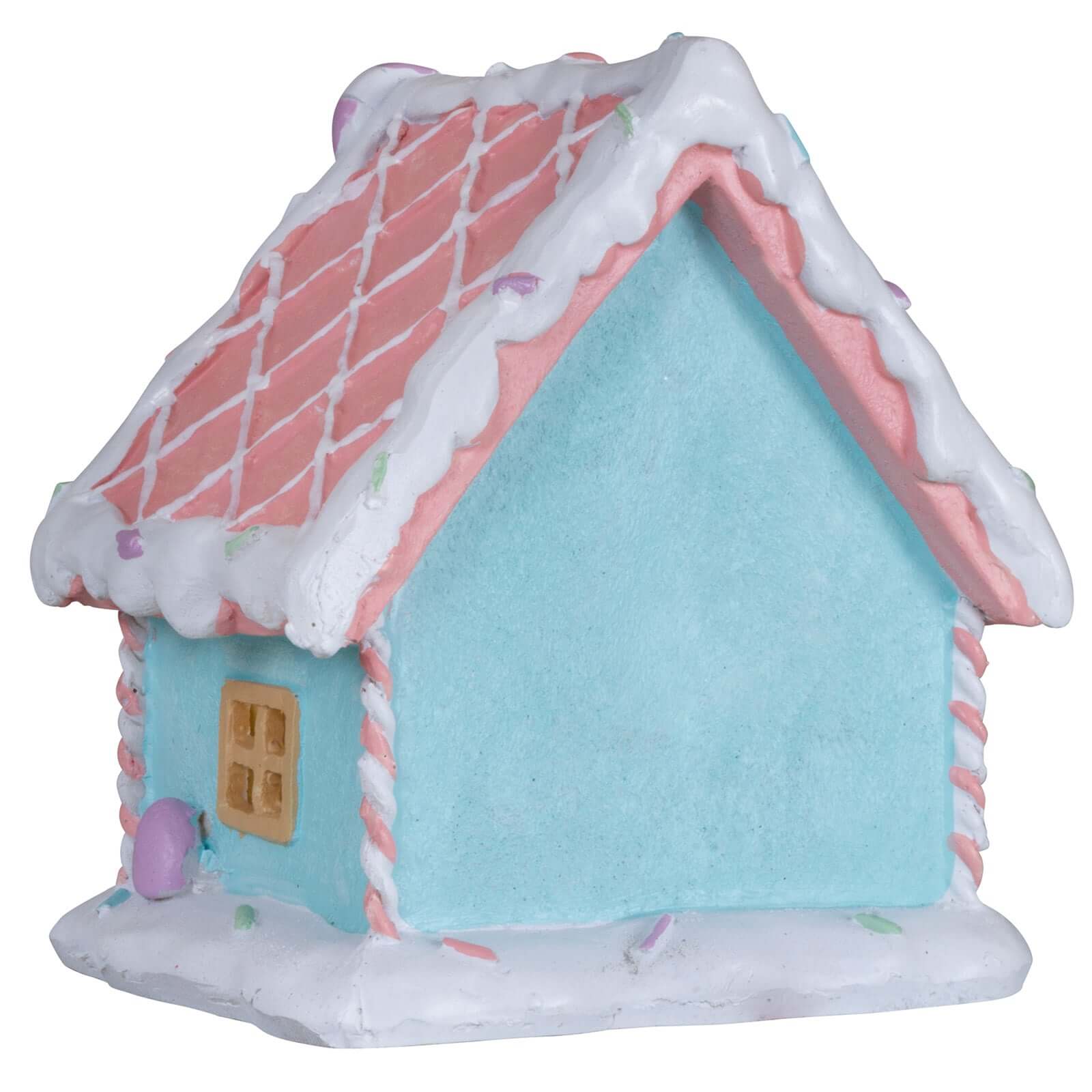 LED Lebkuchenhaus 13x11x14cm, Polyresin, VE-8(1)