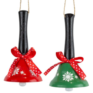 Baumschmuck Glocke 12cm, 2 Designs, VE-108(6)