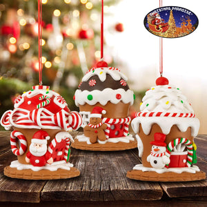 Baumschmuck 10cm, Polyclay, 3 Designs, VE-72(12)