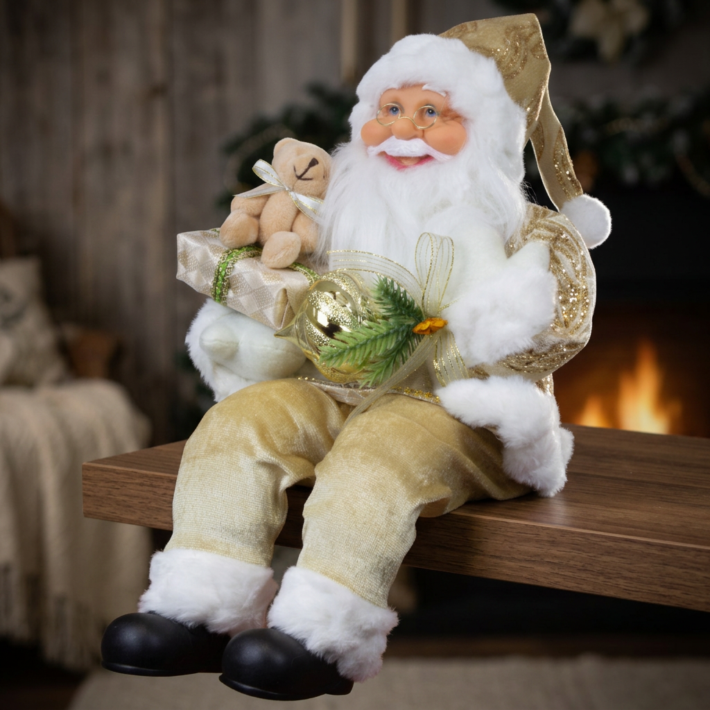 Babbo Natale Larson seduto 45cm, VE-6