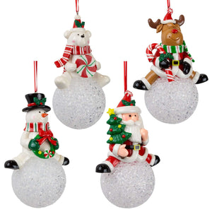 Baumschmuck 10cm, Polyclay, 4 Designs, VE-72(24)