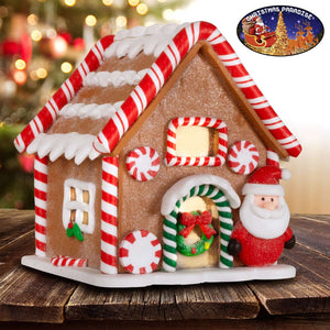 LED Lebkuchenhaus 12x11x13cm, VE-8(2)