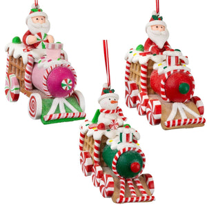 Baumschmuck 10cm, Polyclay, 3 Designs, VE-72(12)