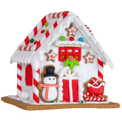 LED Lebkuchenhaus 13cm, Polyclay, VE-6