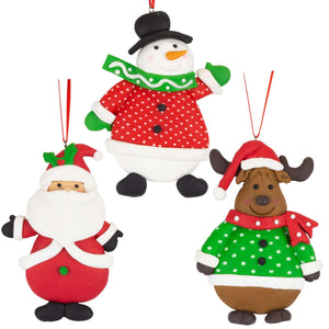 Baumschmuck 11cm, Polyclay, 3 Designs, VE-144(24)