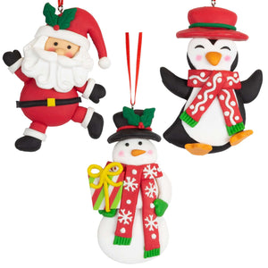 Baumschmuck 10cm, Polyclay, 3 Designs, VE-144(24)