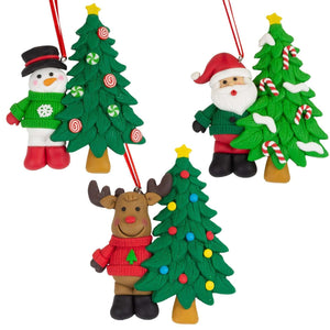 Baumschmuck 11cm, Polyclay, 3 Designs, VE-144(24)