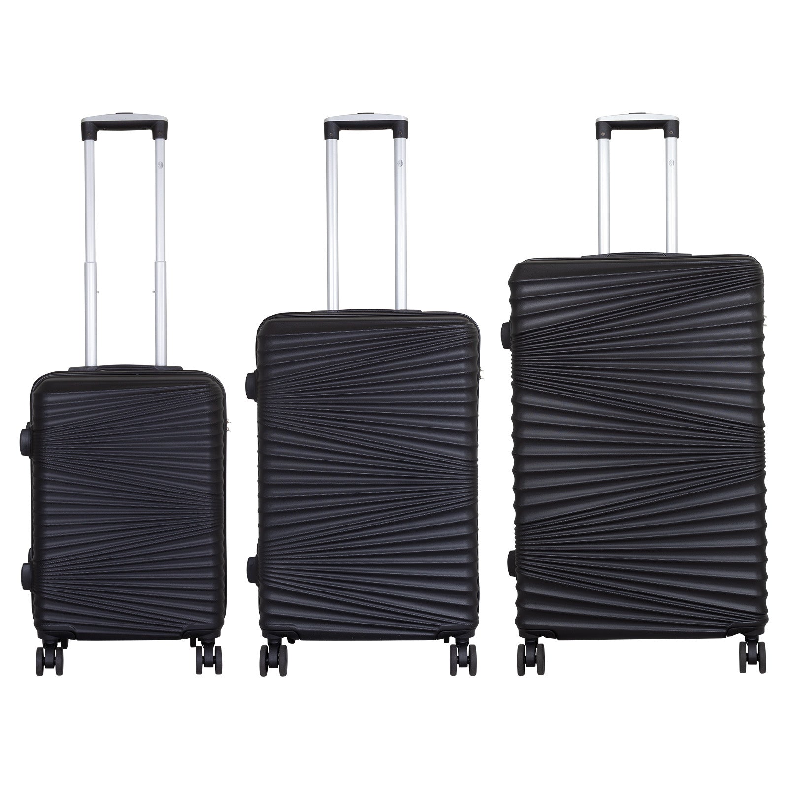 ABS Hartschalenkofferset 3tlg Luxor schwarz