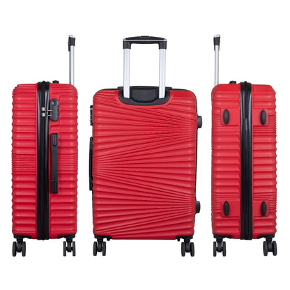 ABS Kofferset 3tlg Luxor rot