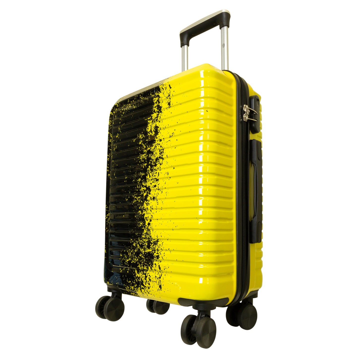 Handgepäck Boarding-Koffer Größe 55cm Hartschale Motivkoffer Sierra gelb-schwarz