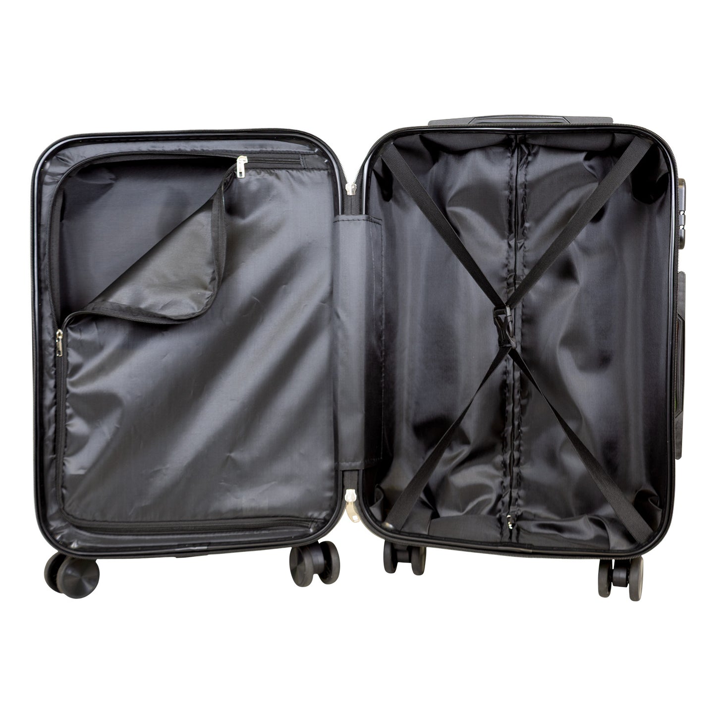 Handgepäck Boarding-Koffer Größe 55cm Hartschale Motivkoffer Sierra gelb-schwarz