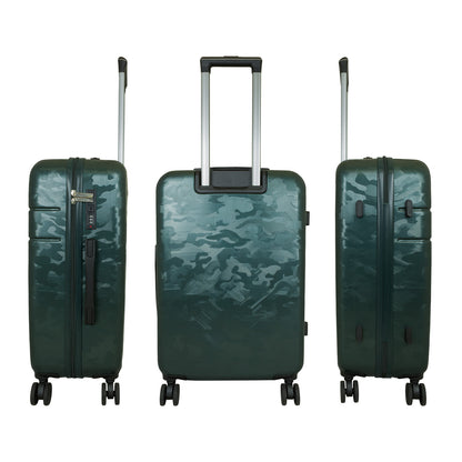 ABS Kofferset 3tlg Camouflage Dunkelgrün