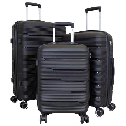 PP Kofferset 3tlg 'Aruba' schwarz
