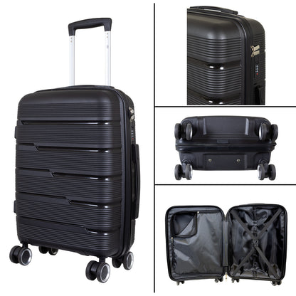 PP Kofferset 3tlg 'Aruba' schwarz