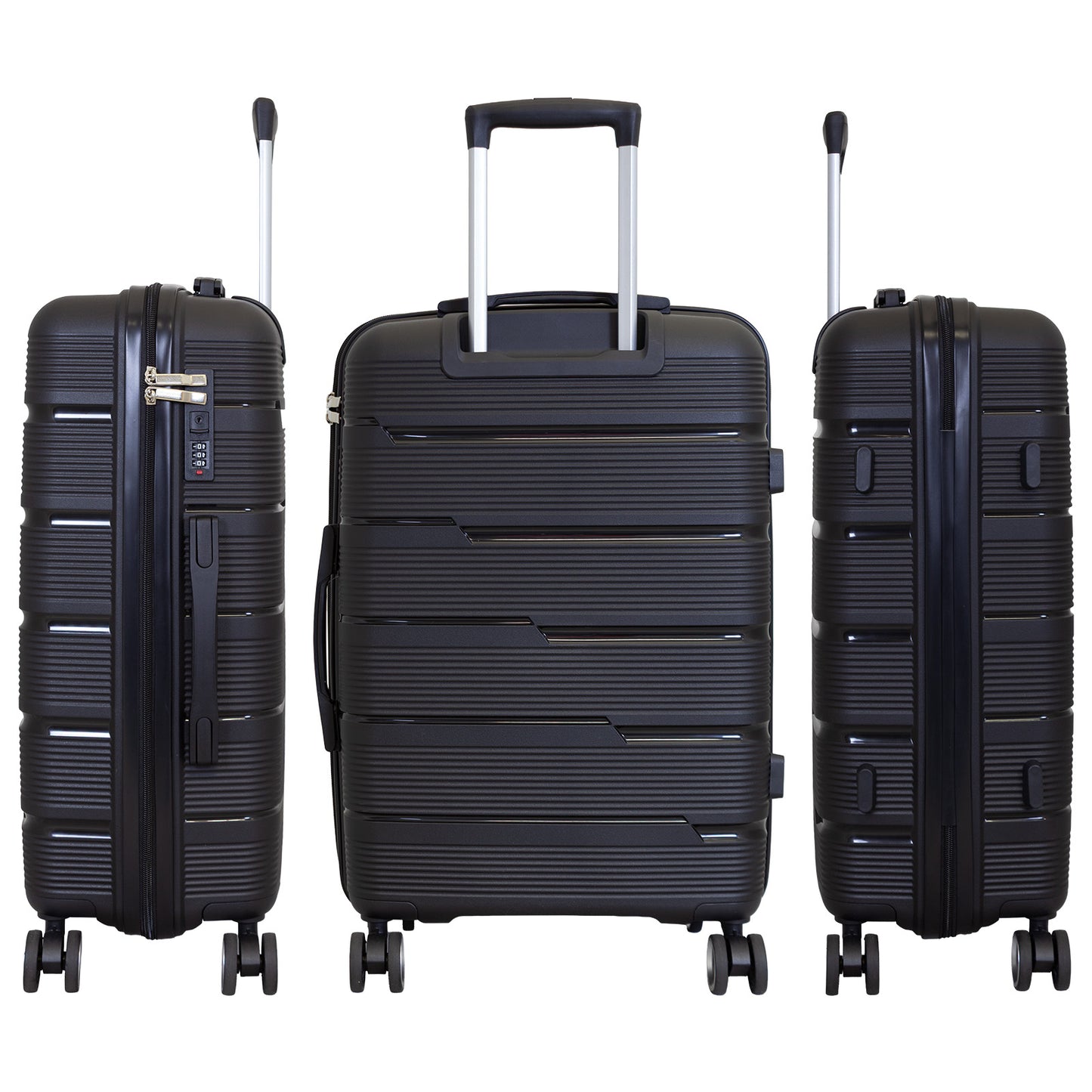 PP Kofferset 3tlg 'Aruba' schwarz