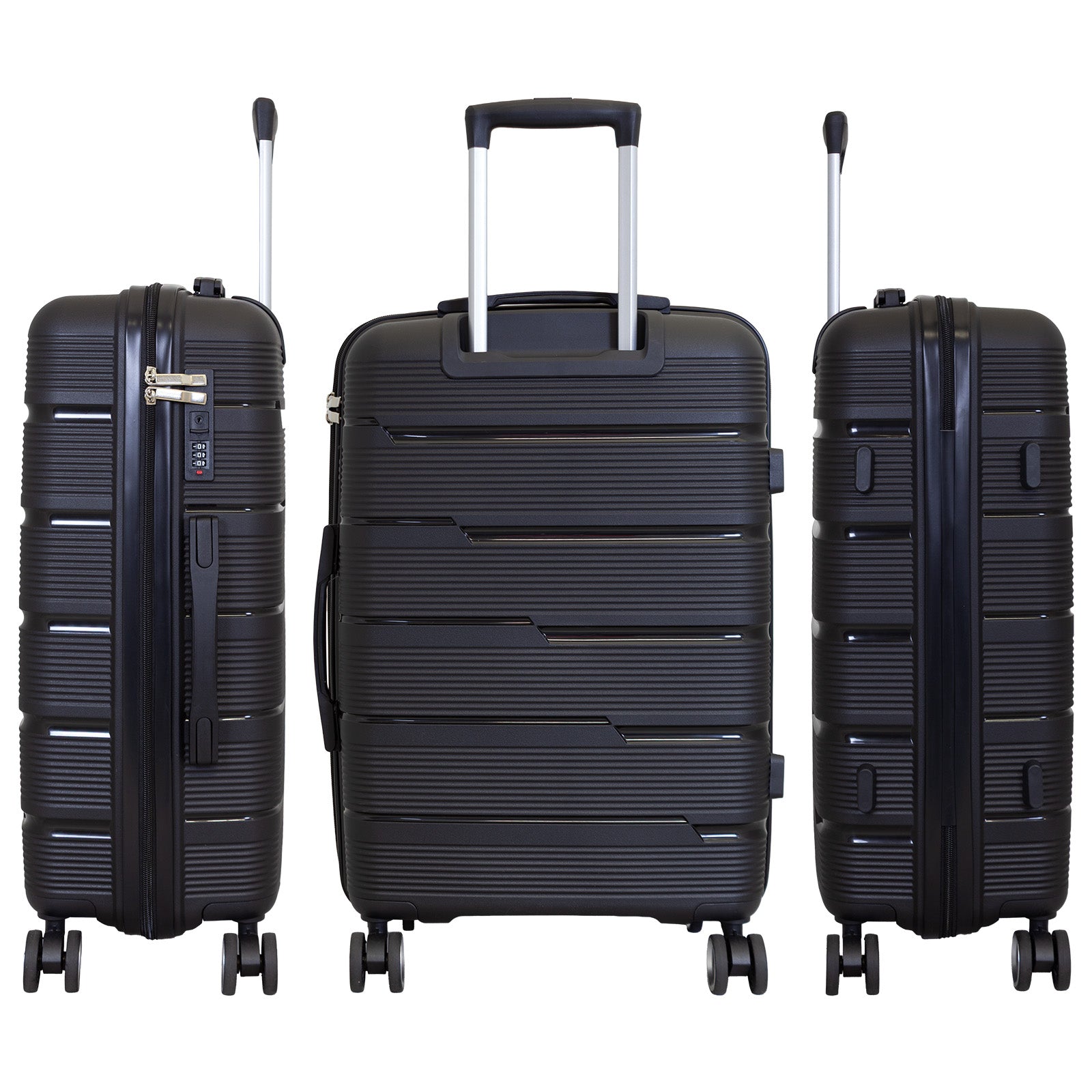 PP Kofferset 3tlg 'Aruba' schwarz