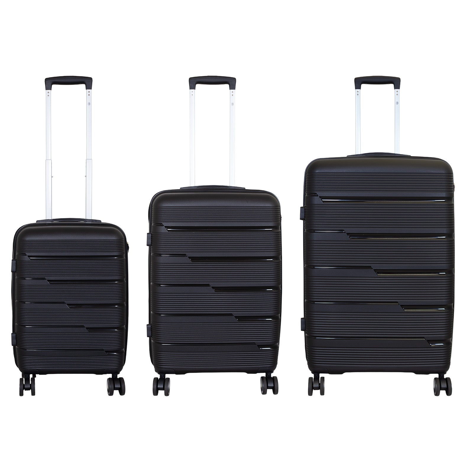 PP Kofferset 3tlg 'Aruba' schwarz