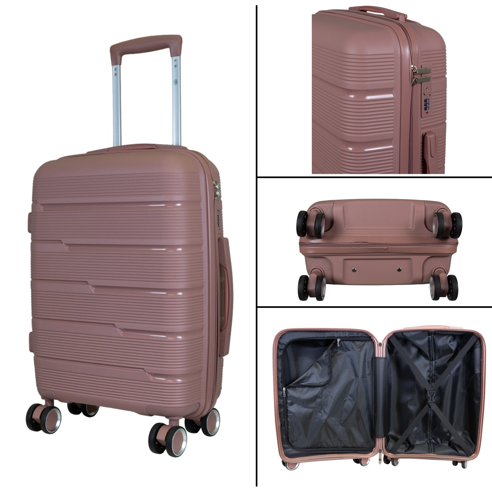 PP Kofferset 3tlg 'Aruba' roségold