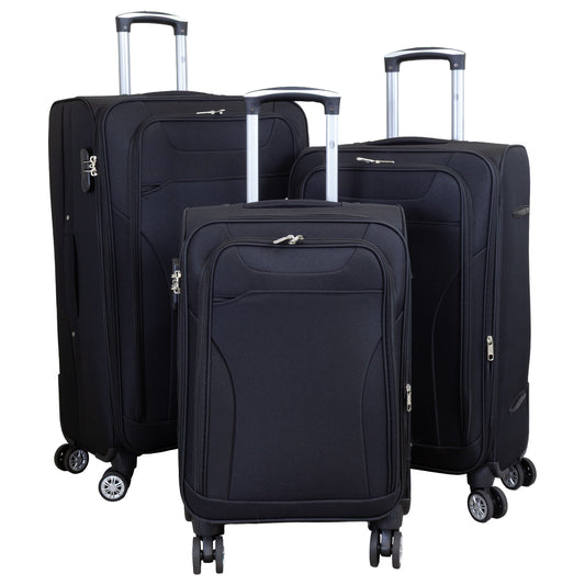 Set valigie in nylon 3 pezzi Maribor blu