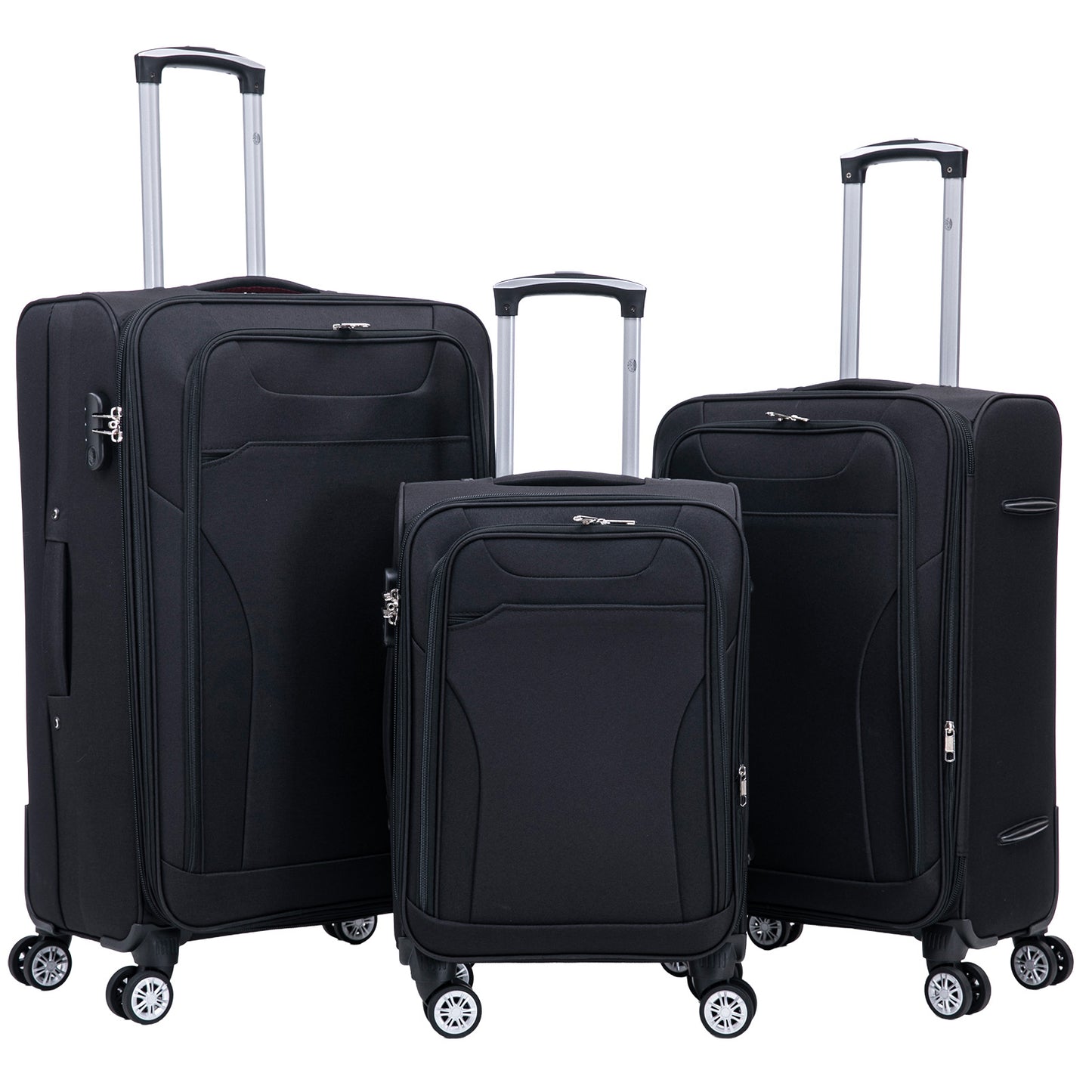 Nylon suitcase set 3 pieces Maribor blue