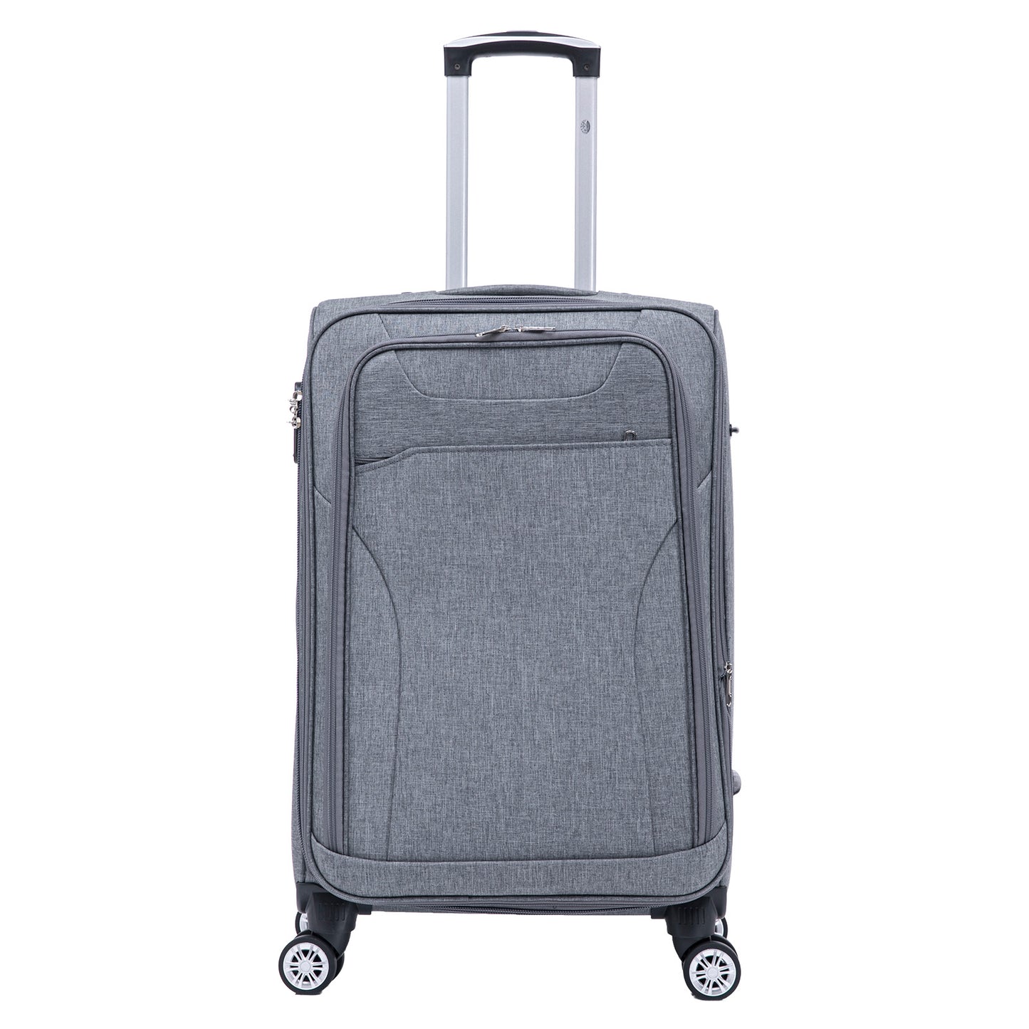 Stoff-Kofferset 3tlg Farbe grau Weichgepäck Modell Cremona