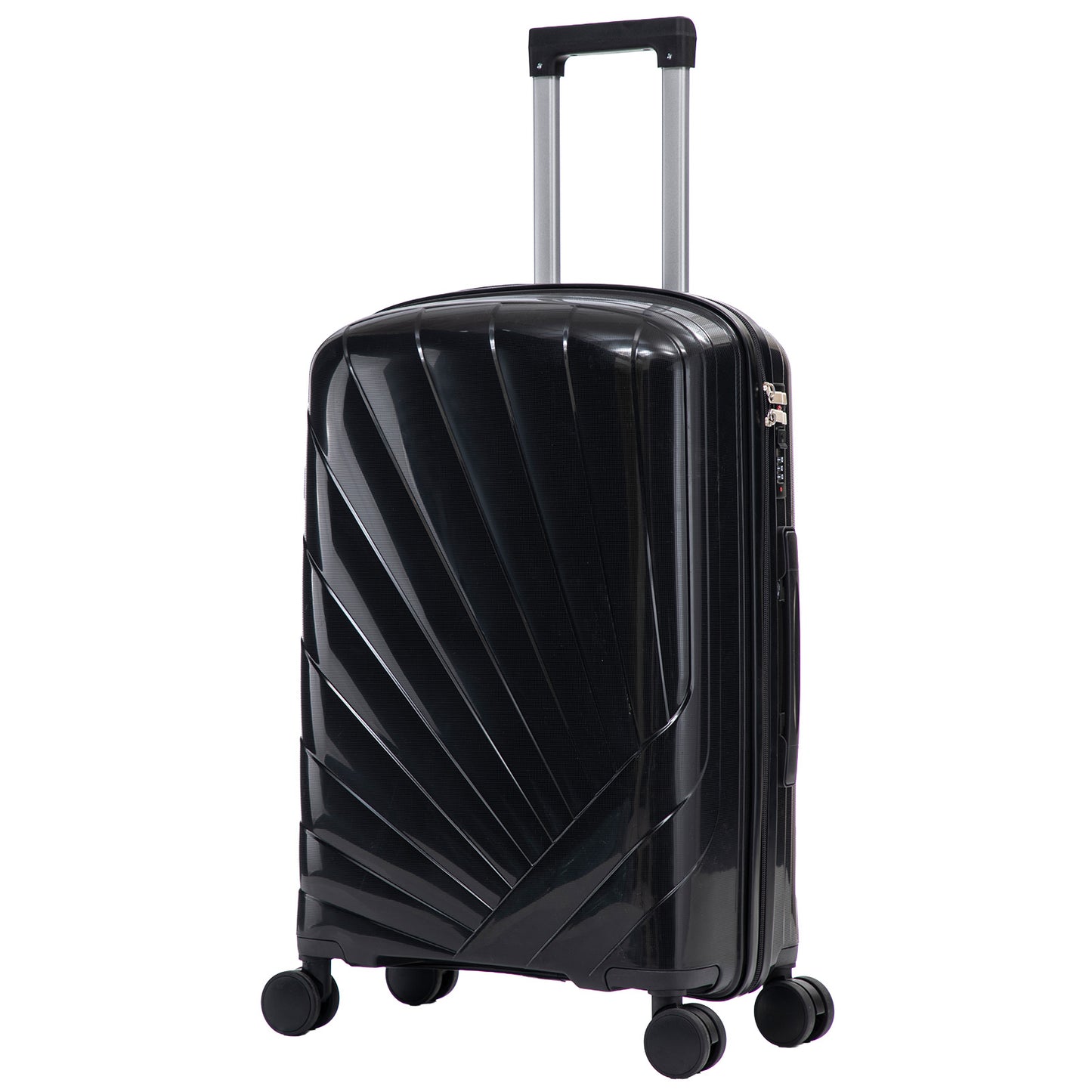 PP Hartschalen-Kofferset 4tlg - Modell Florenz - Farbe schwarz