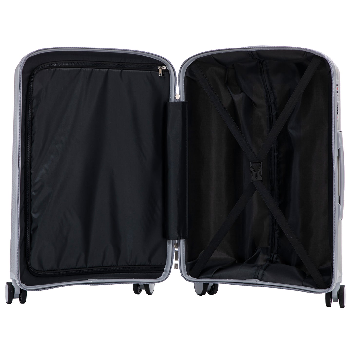 PP Hartschalen-Kofferset 4tlg - Modell Florenz - Farbe silber