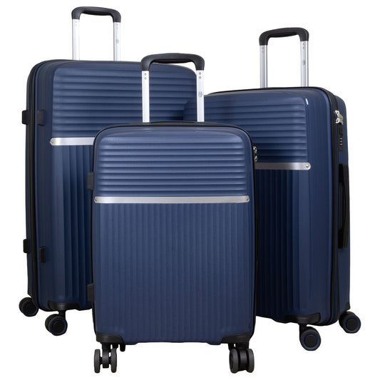 Set de maletas rígidas de PP 3 piezas - Modelo Trento - Color azul