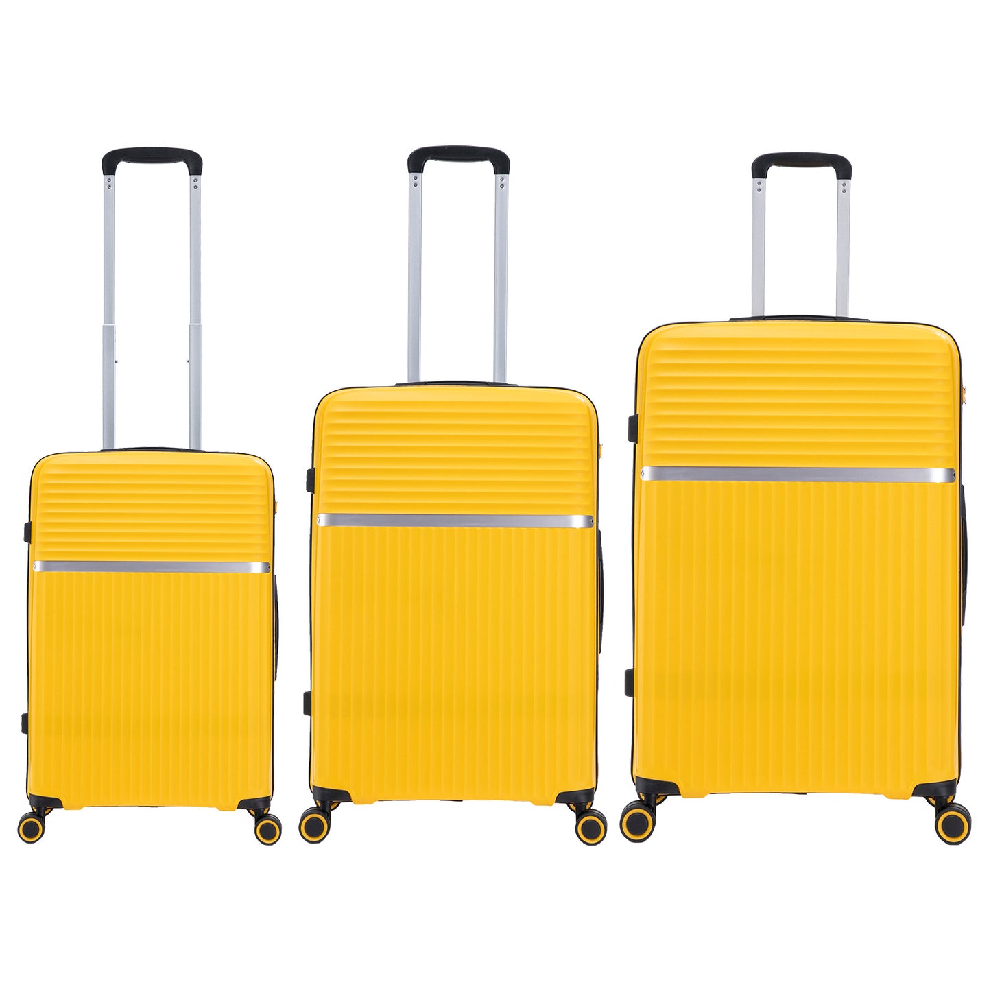 PP Hartschalen-Kofferset 3tlg - Modell Trento - Farbe orange