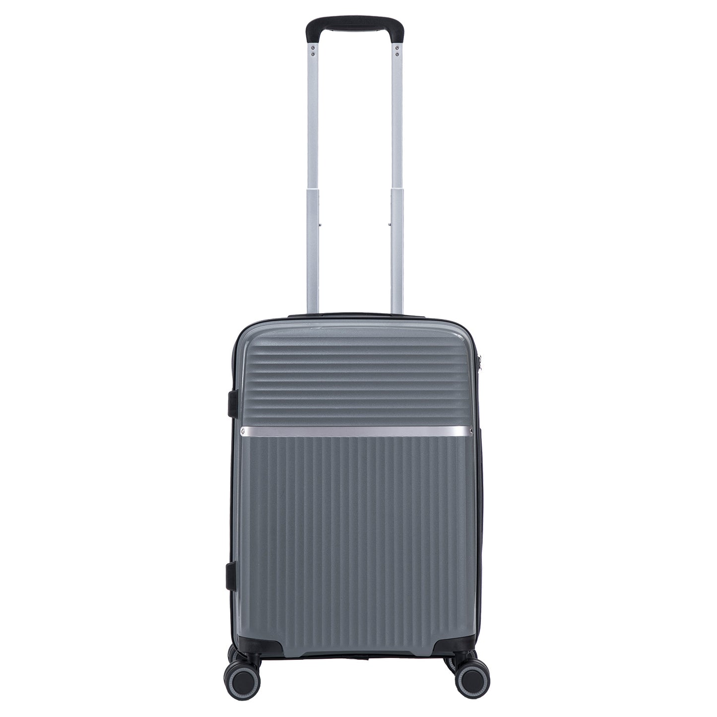 PP Hartschalen-Kofferset 3tlg - Modell Trento - Farbe silber