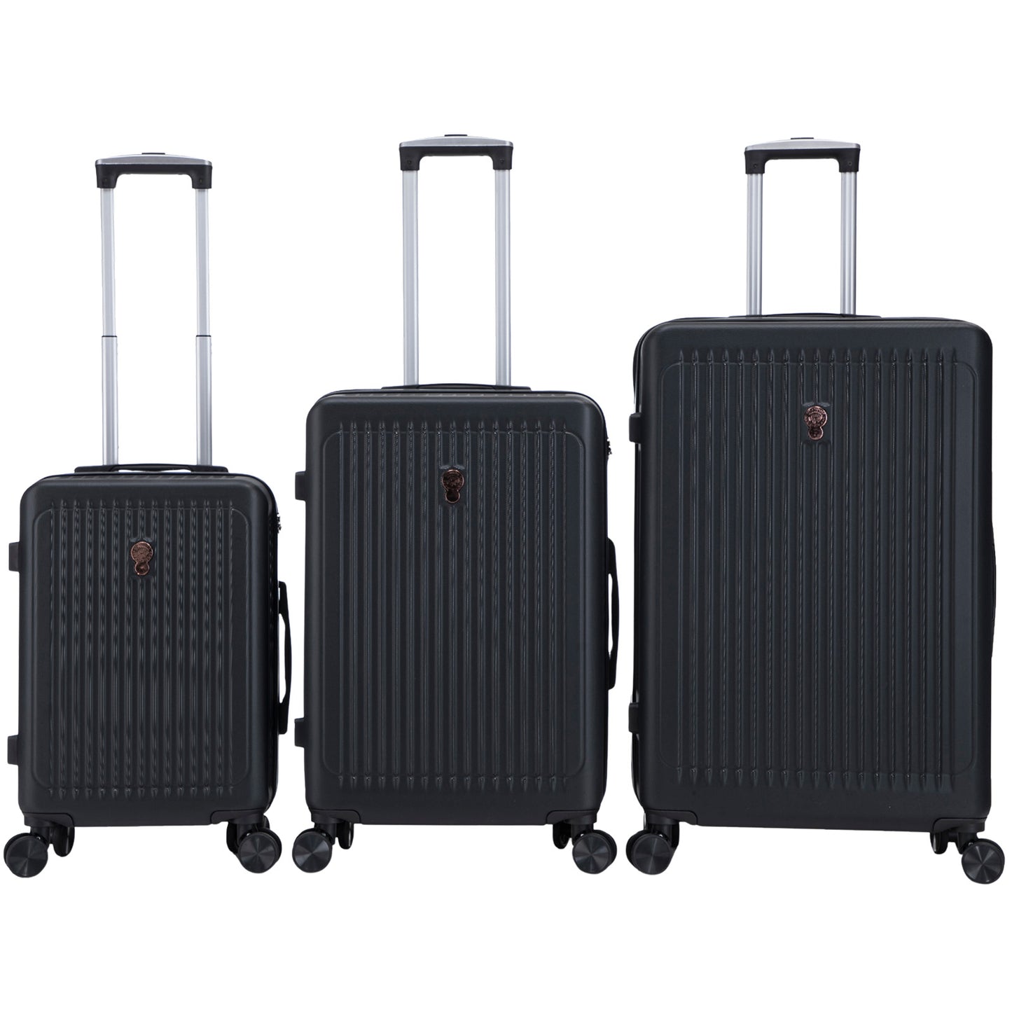 Hartschalen-Kofferset 3tlg - Modell Toledo - Farbe schwarz