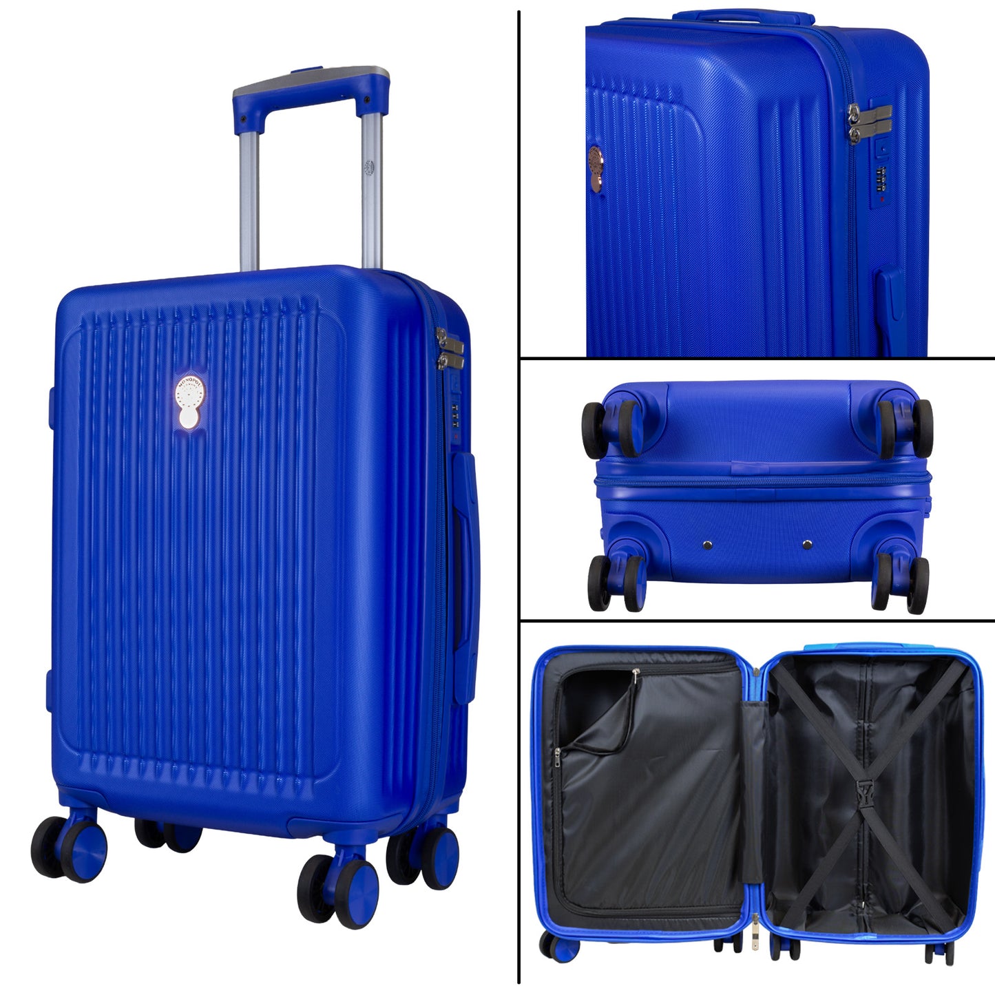 Set de maletas rígidas 3 piezas - Modelo Toledo - Color azul