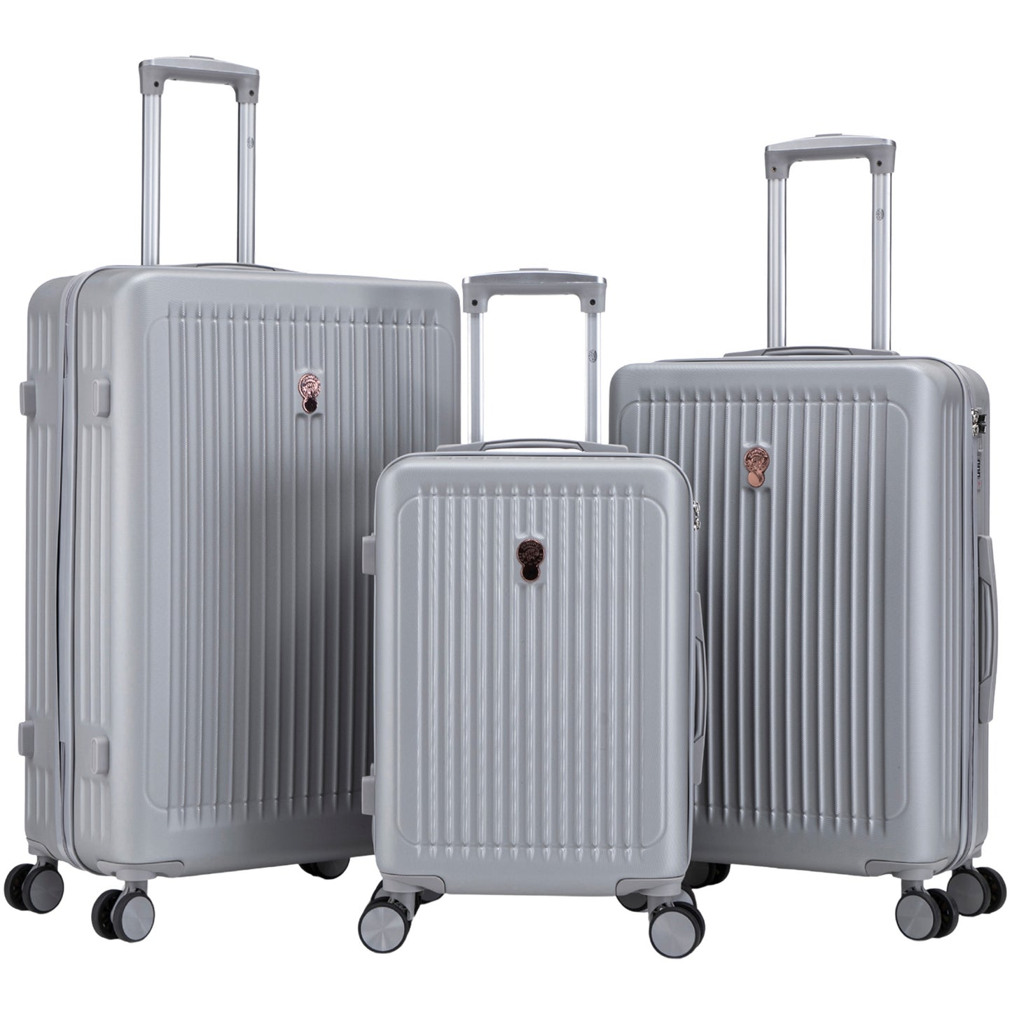 Hartschalen-Kofferset 3tlg - Modell Toledo - Farbe silber