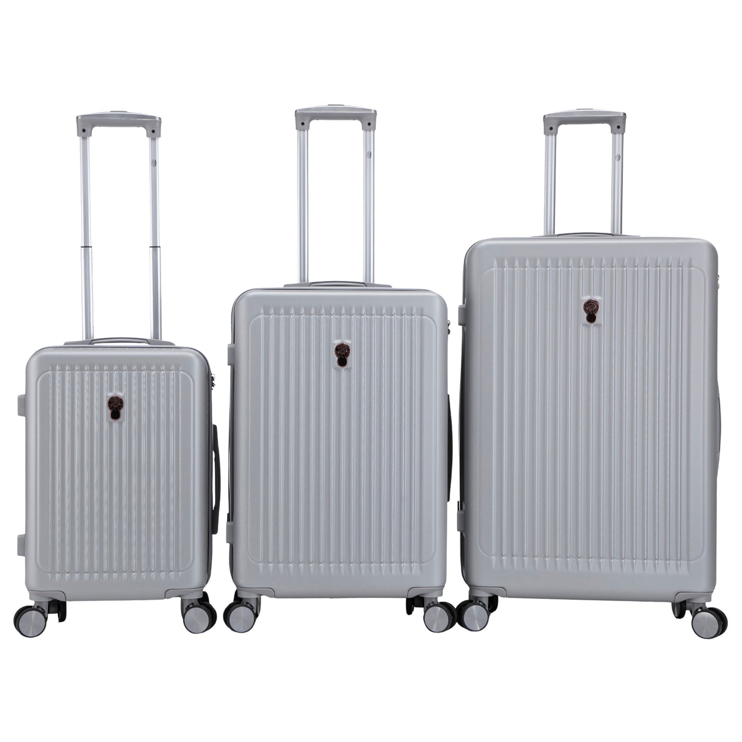 Hartschalen-Kofferset 3tlg - Modell Toledo - Farbe silber