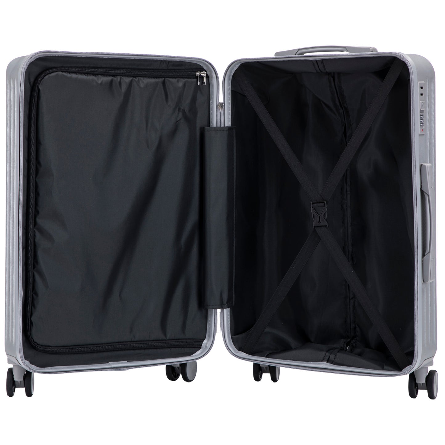 Hartschalen-Kofferset 3tlg - Modell Toledo - Farbe silber