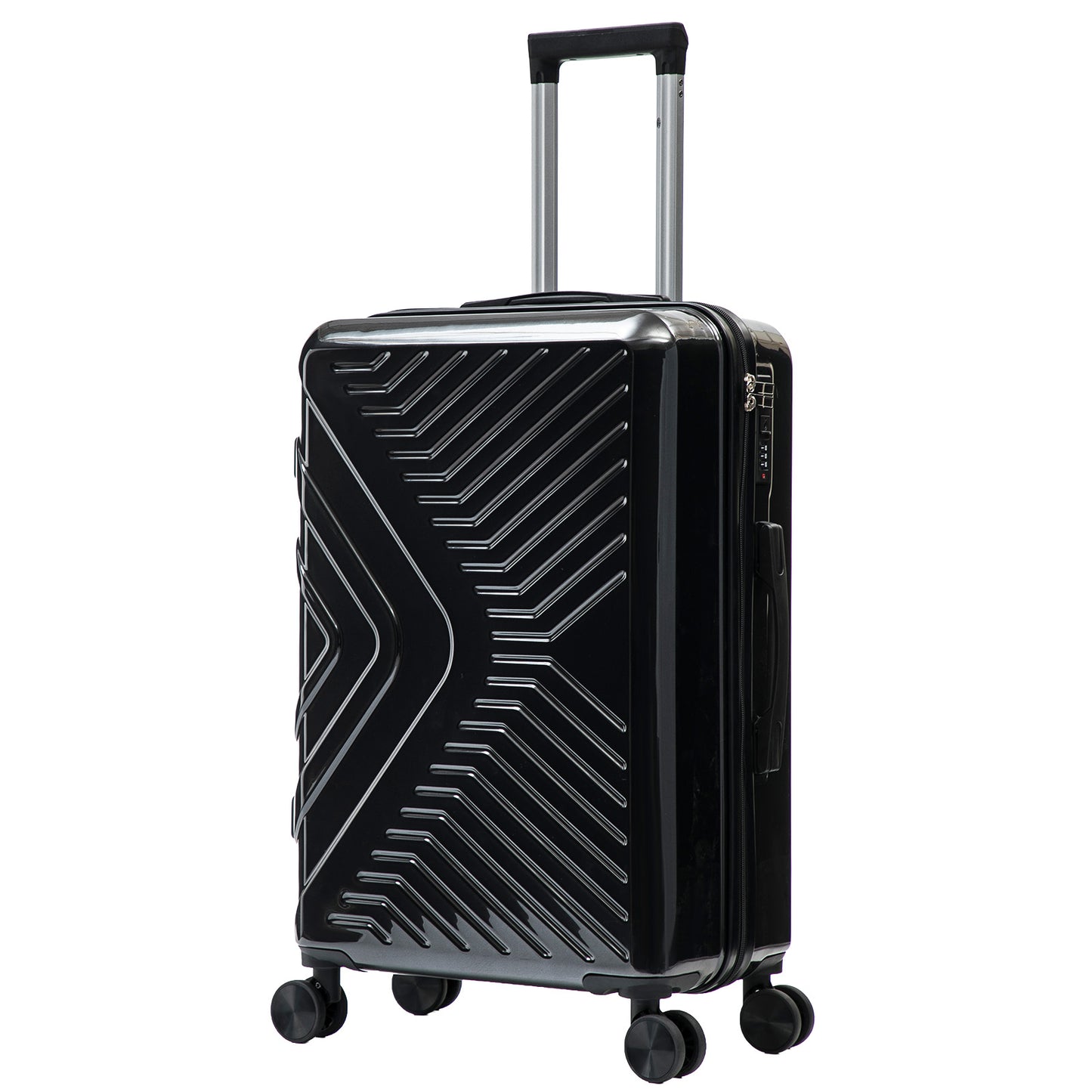 Hartschalen-Kofferset 3tlg - Modell Bergamo - Farbe schwarz