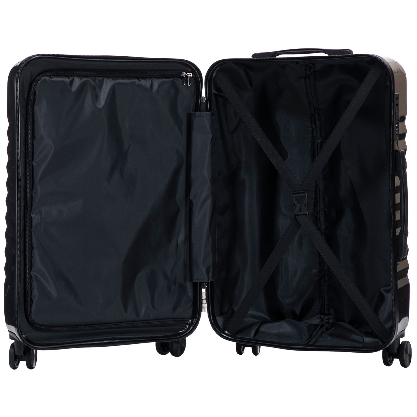 Hartschalen-Kofferset 3tlg - Modell Genua - Farbe schwarz