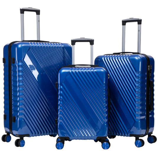 Hartschalen-Kofferset 3tlg - Modell Genua - Farbe blau