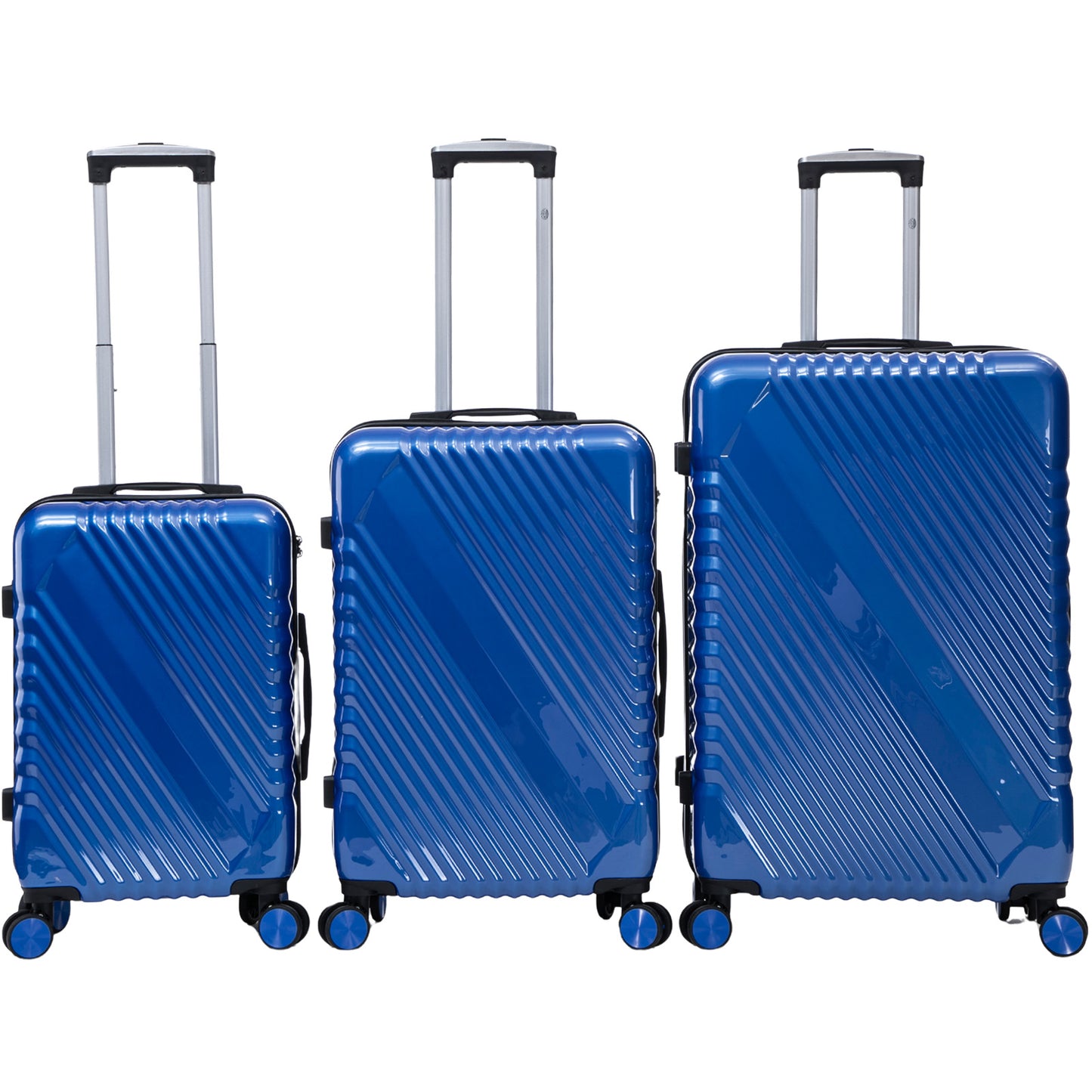 Hartschalen-Kofferset 3tlg - Modell Genua - Farbe blau