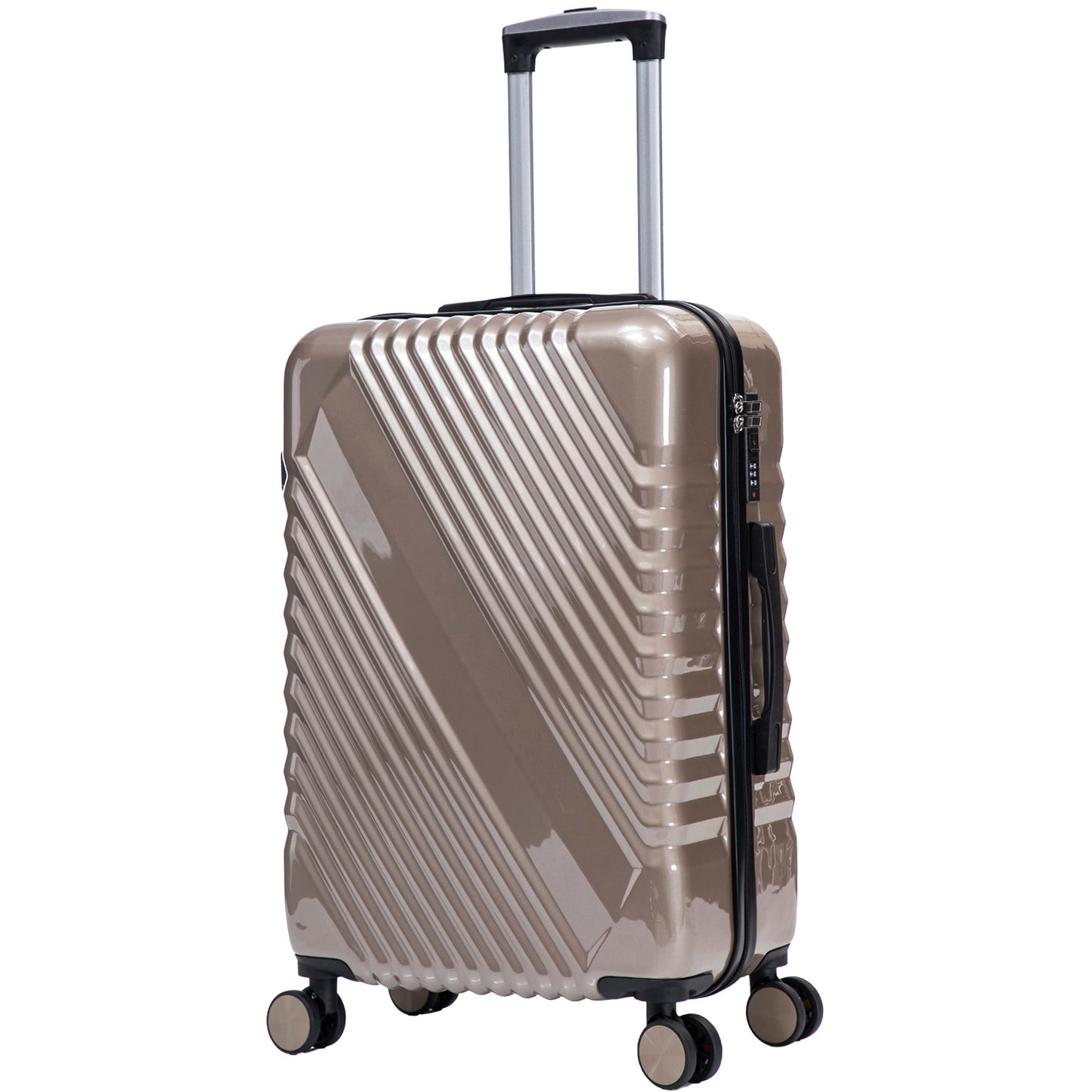 Hartschalen-Kofferset 3tlg - Modell Genua - Farbe champagner