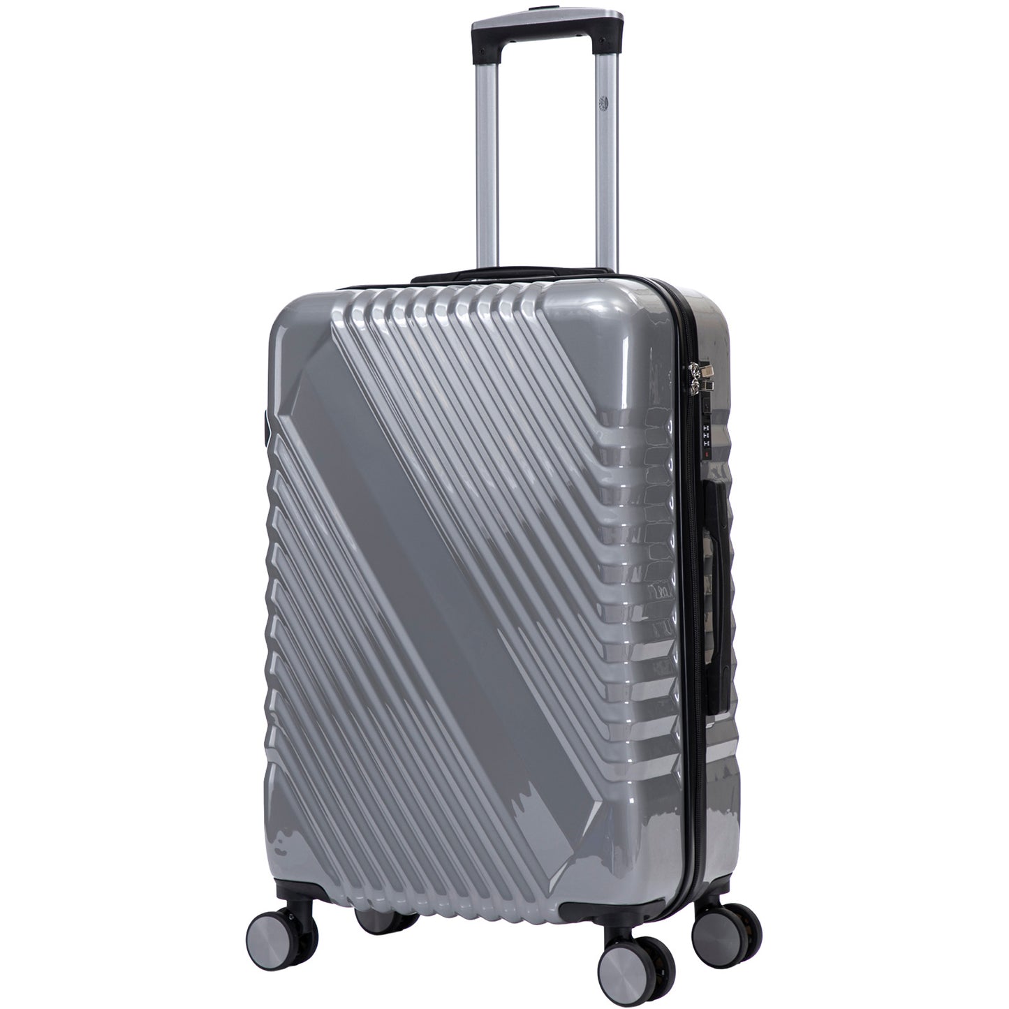 Hartschalen-Kofferset 3tlg - Modell Genua - Farbe silber