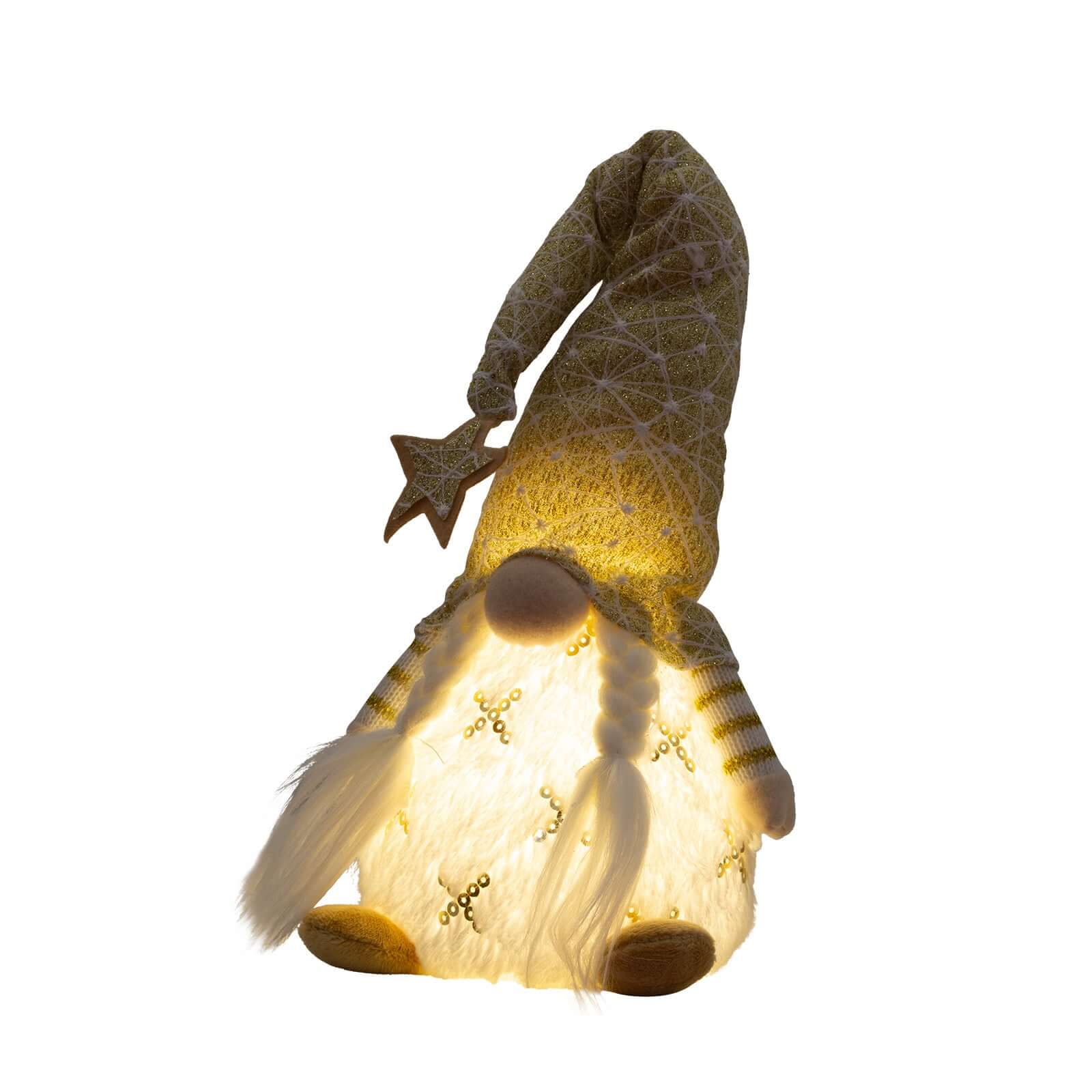 LED Gnom sitzend 42cm, 2 Designs, VE-36(12)