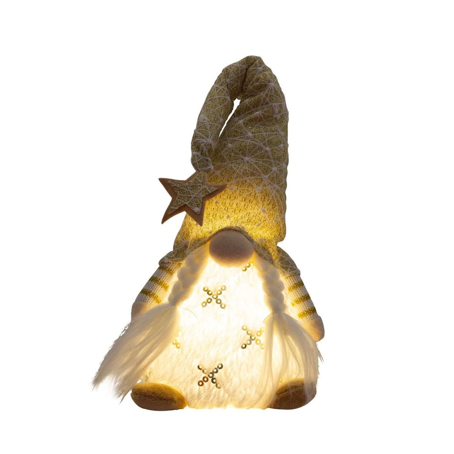 LED Gnom sitzend 42cm, 2 Designs, VE-36(12)