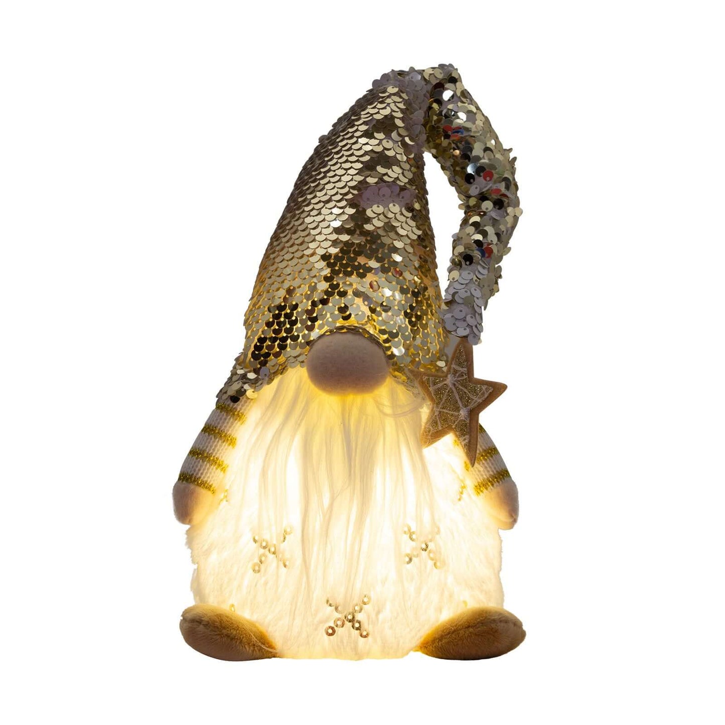 LED Gnom sitzend 42cm, 2 Designs, VE-36(12)