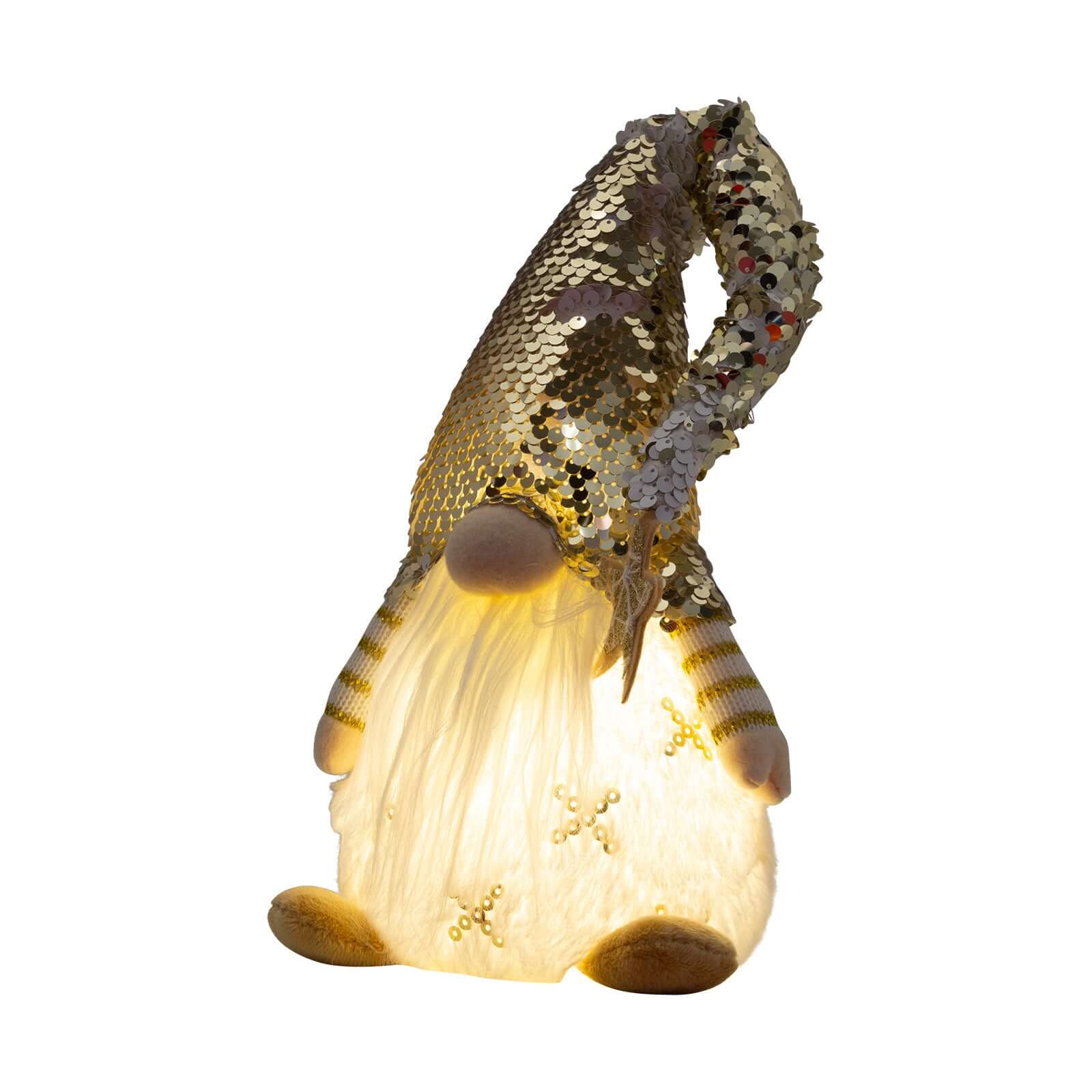 LED Gnom sitzend 42cm, 2 Designs, VE-36(12)