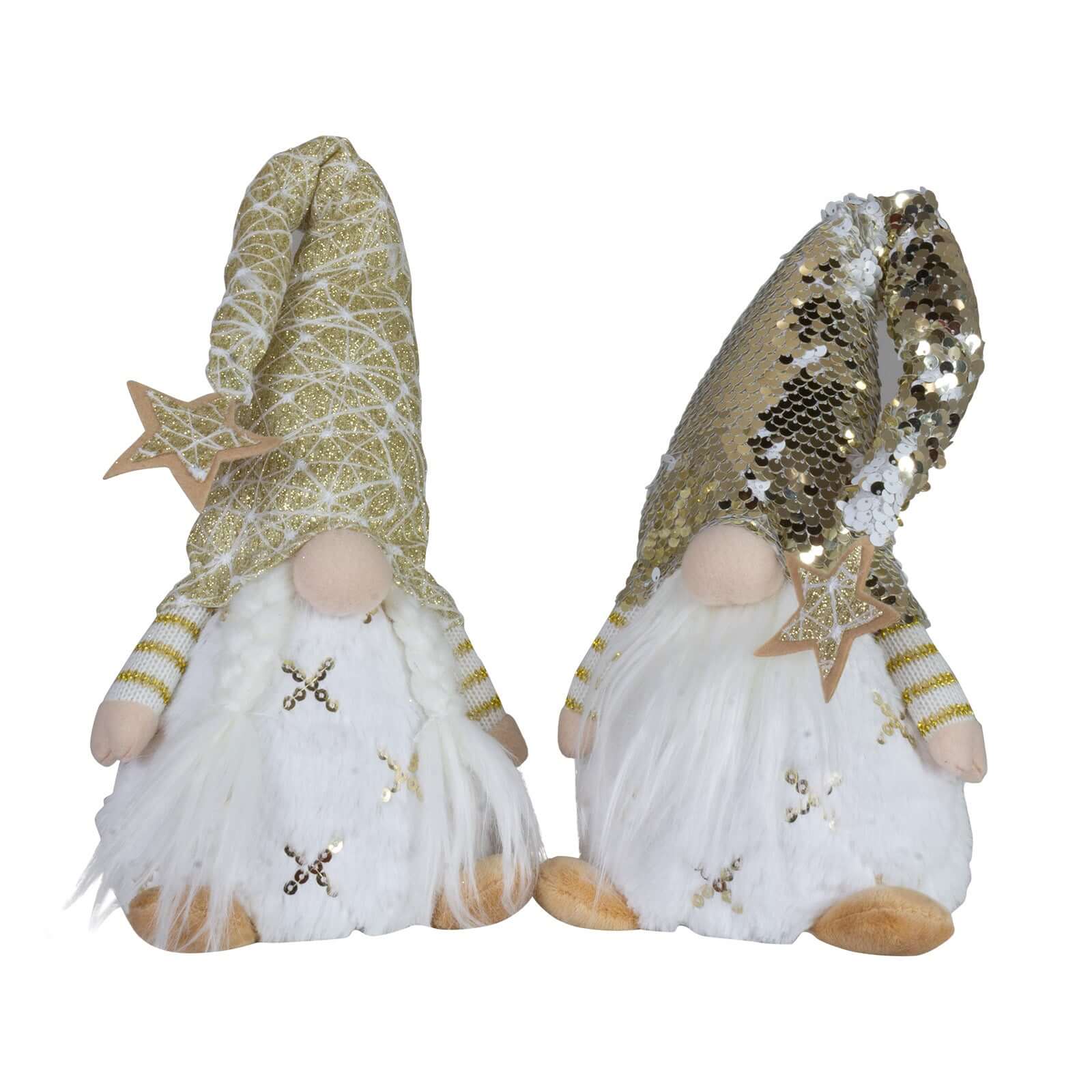 LED Gnom sitzend 42cm, 2 Designs, VE-36(12)