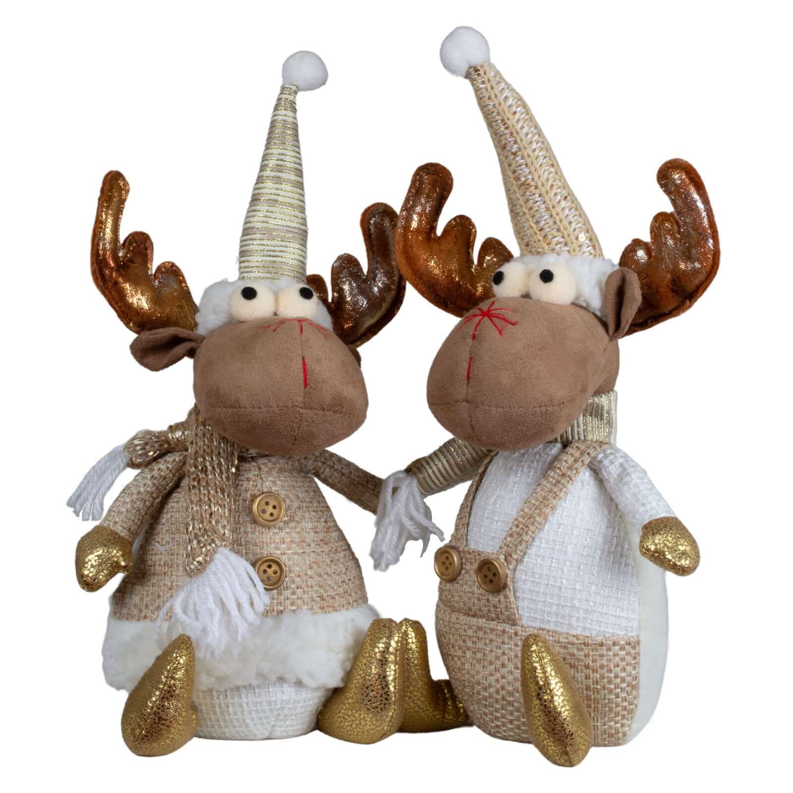 Elch sitzend 25cm(31cm), 2 Designs, VE-32(16)